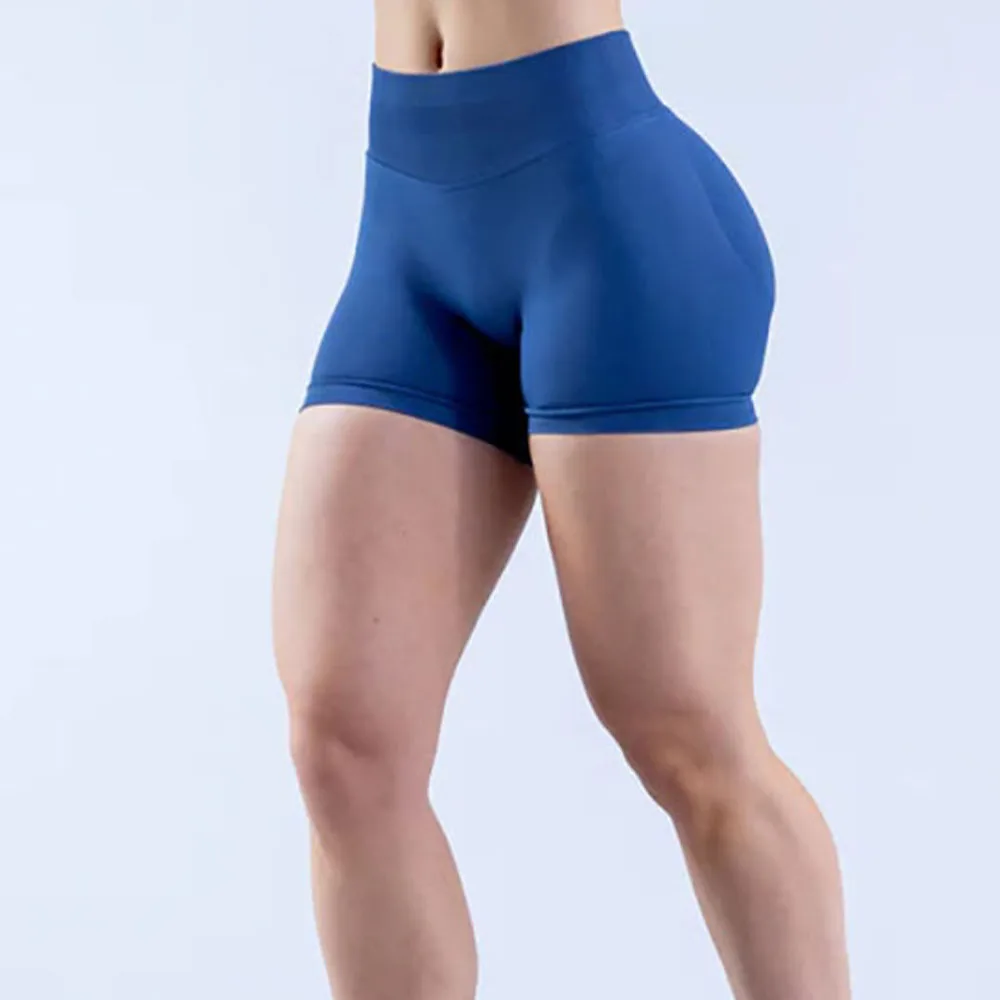 DYF Impact Seamless Sport Shorts Dames Booty Yoga Shorts Snel Droogende Fitness Leggings Effen Workout Scrunch Aanpasbaar Label