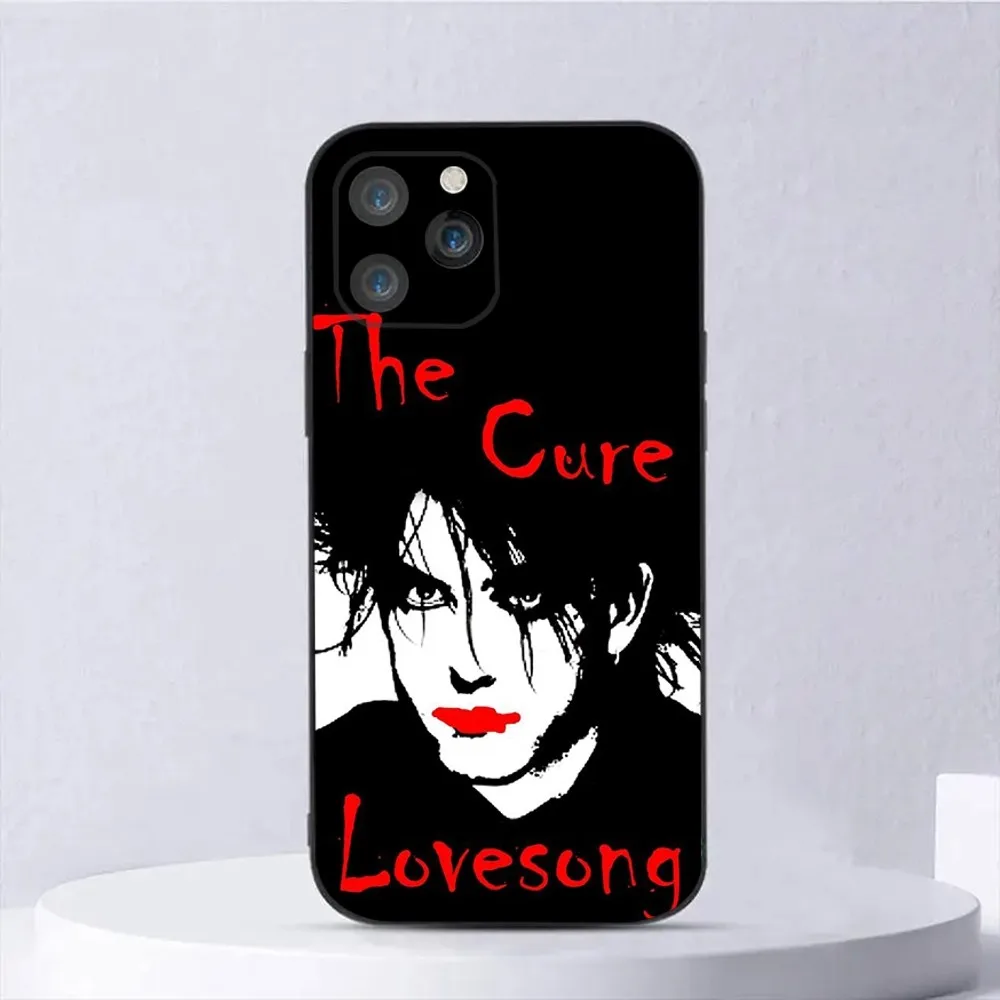 Rock The C-Cure Band Phone Case For iPhone15,14,13,12,11,Pro,Max,Plus,Mini,X,XS,XR,8,7,6,S,Plus,SE Soft Black Case