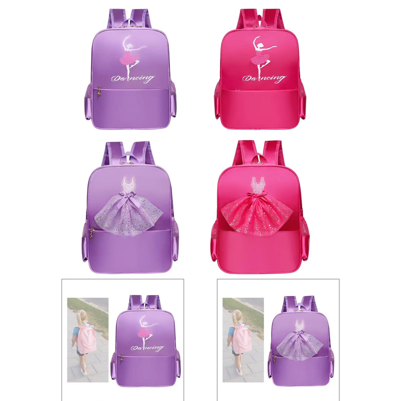 Ballet Dance Backpack Lightweight Dance Bag for Birthday Fitness Swimming