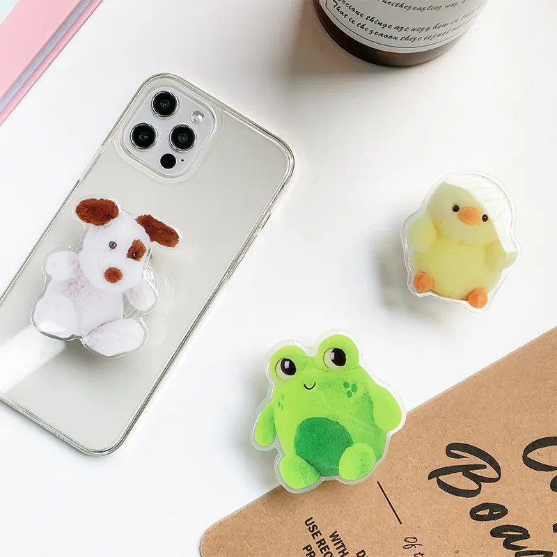 Dog Frog Chick Mobile Phone Holder Ring Expanding Stand Finger Grip Bracket Base Finger Support Mobile Phone Bracket Holder