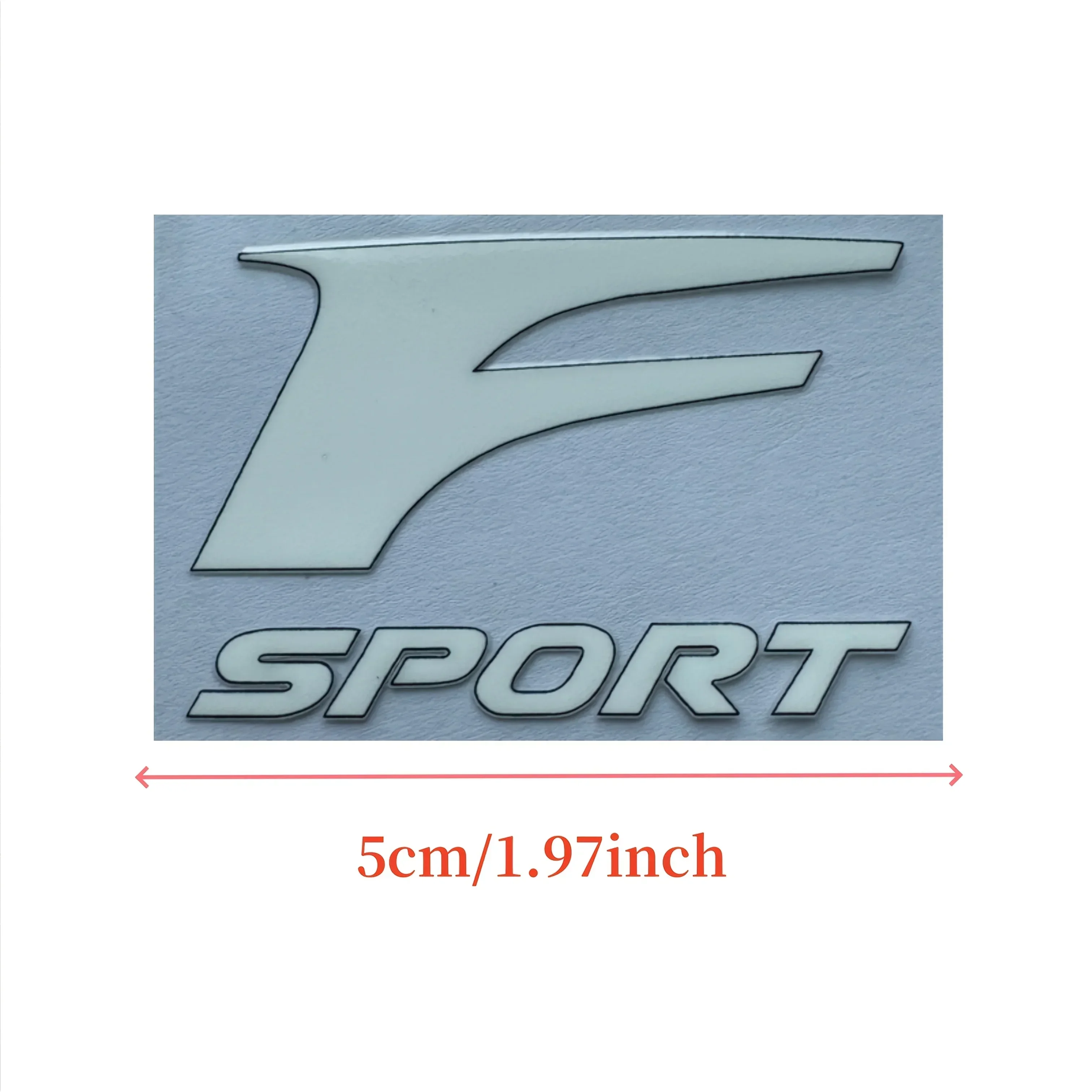 2PCS "F Sport" Logo Sticker for Car, Sporty Design Decal, Auto Exterior Personalization Accessory