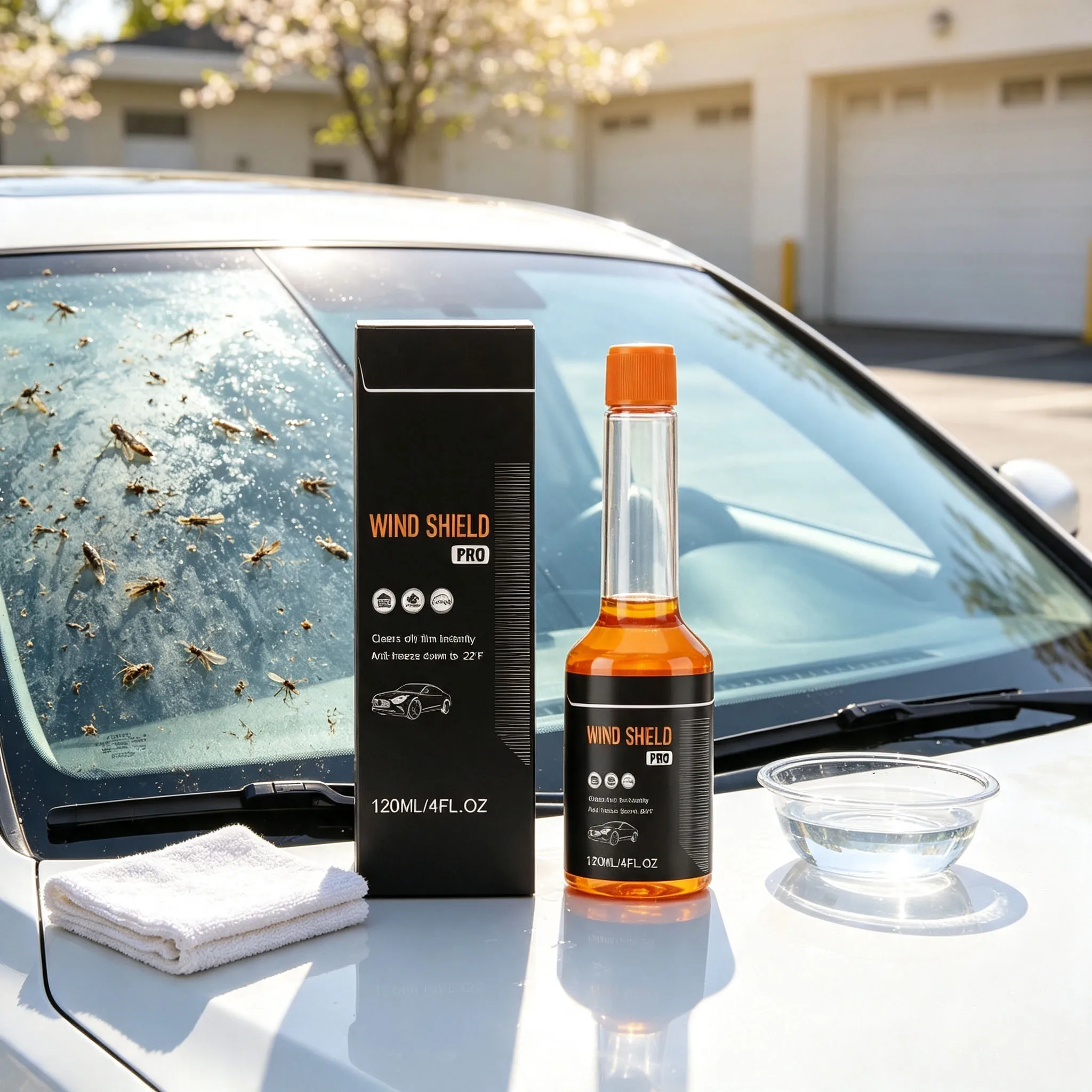 Car Glass Cleaner Oil Film Remover Anti-Glare Driving Eliminate Wiper Noise Waterproof Anti Rain Windshield Mirror Polish Liquid