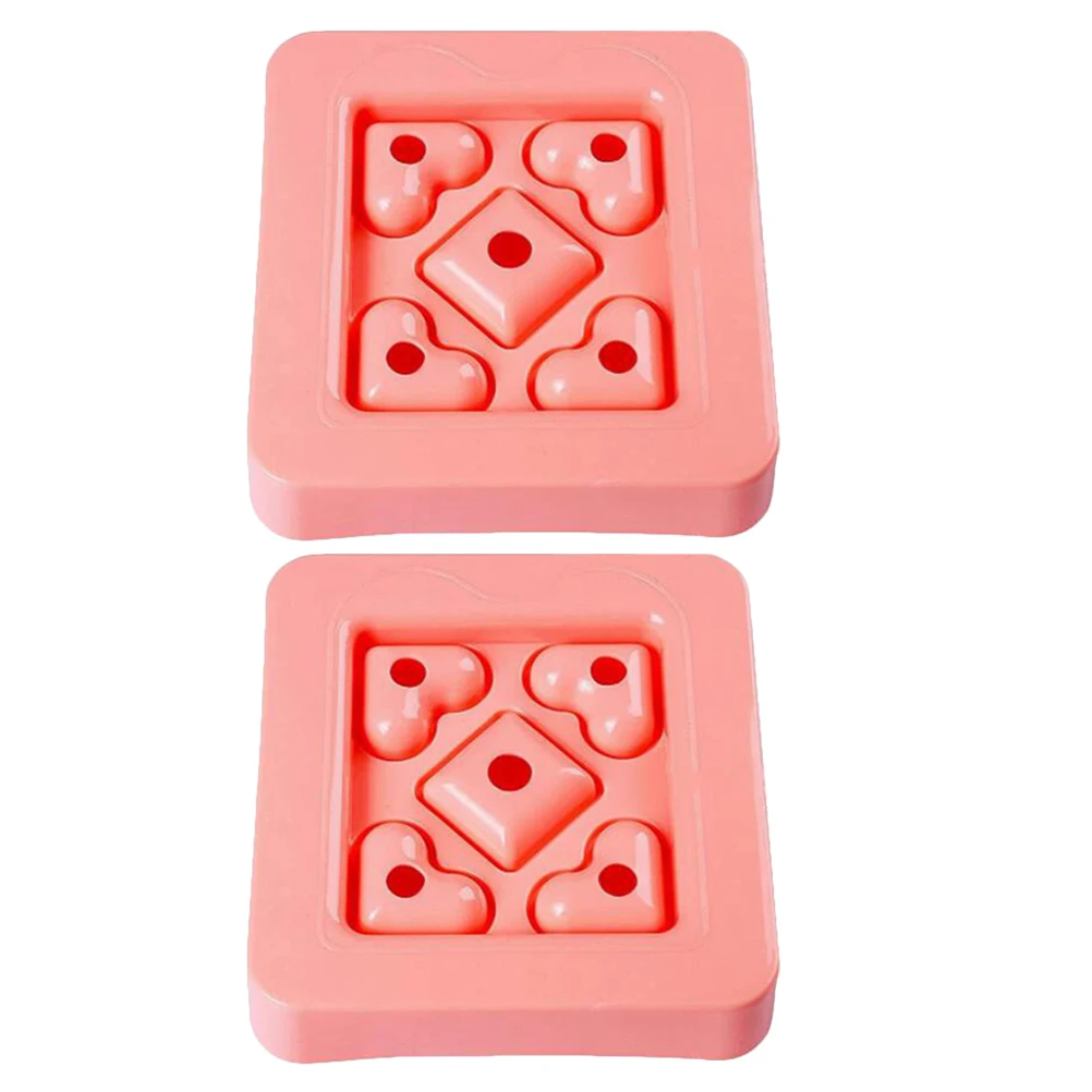 

2Pcs Sandwich Molds Bread Making Heart Shaped Plastic DIY Home Use Portable PP Material For Parties Picnics Outdoor
