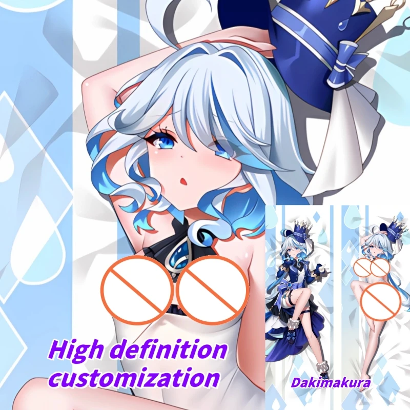 

Dakimakura Anime Pillow Case Genshin Impact Furina Double-sided Print Of Life-size Body Pillowcase Gifts