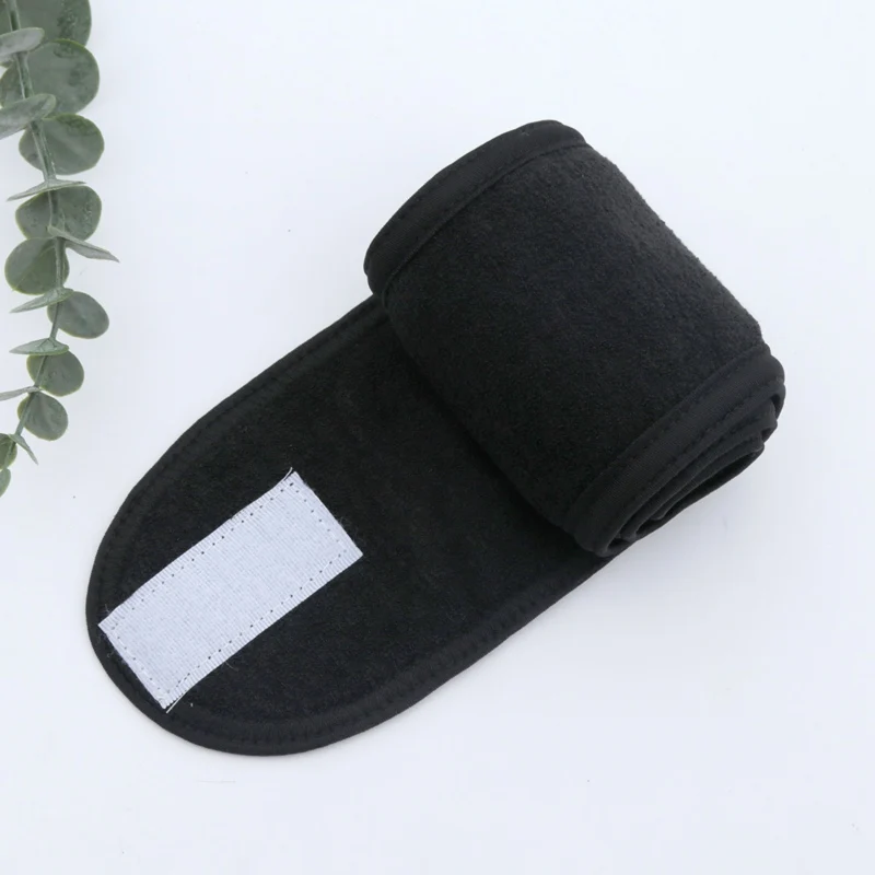 Banda de cabeça ajustável para mulheres, Spa Facial Yoga Headband, Maquiagem de banho, Lavagem facial, Toalha macia, Acessórios de maquiagem para cabelo