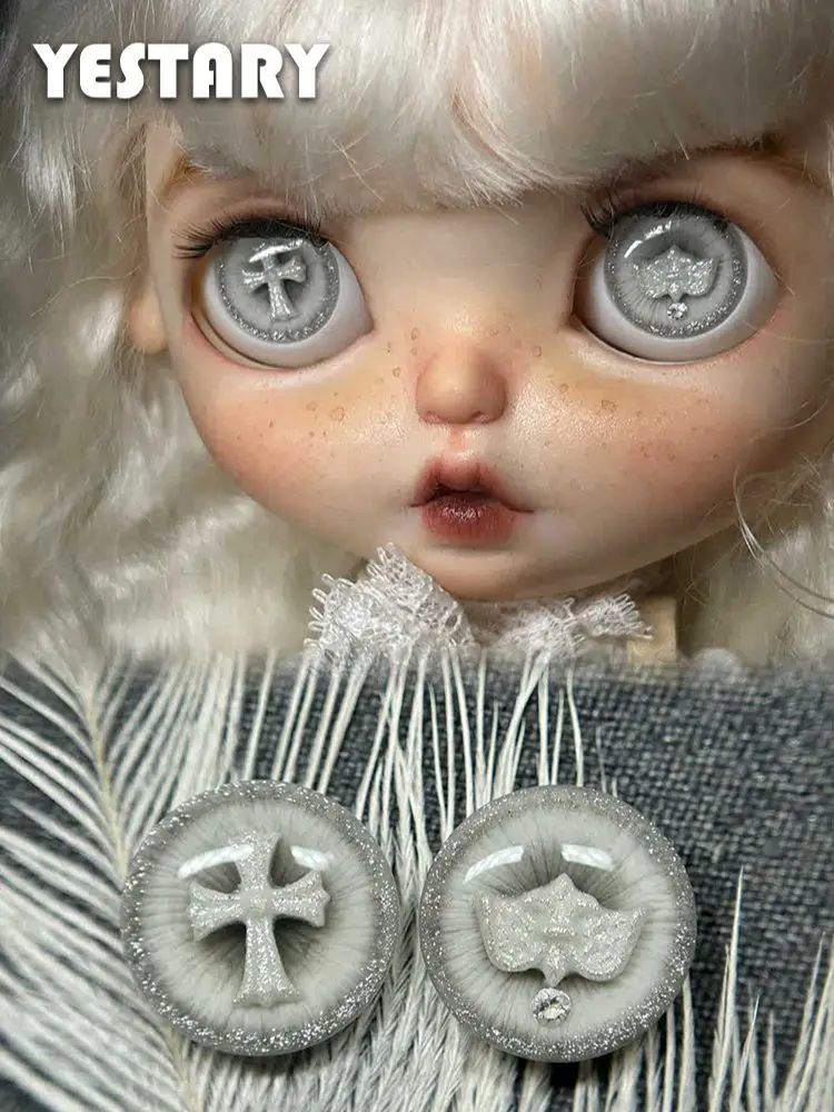 YESTARY Blythe Dolls 14mm Eyes BJD Doll Accessories For Toys Diy Handmade Magnet Drop Glue Eye Piece For BJD Dolls Eye Pieces