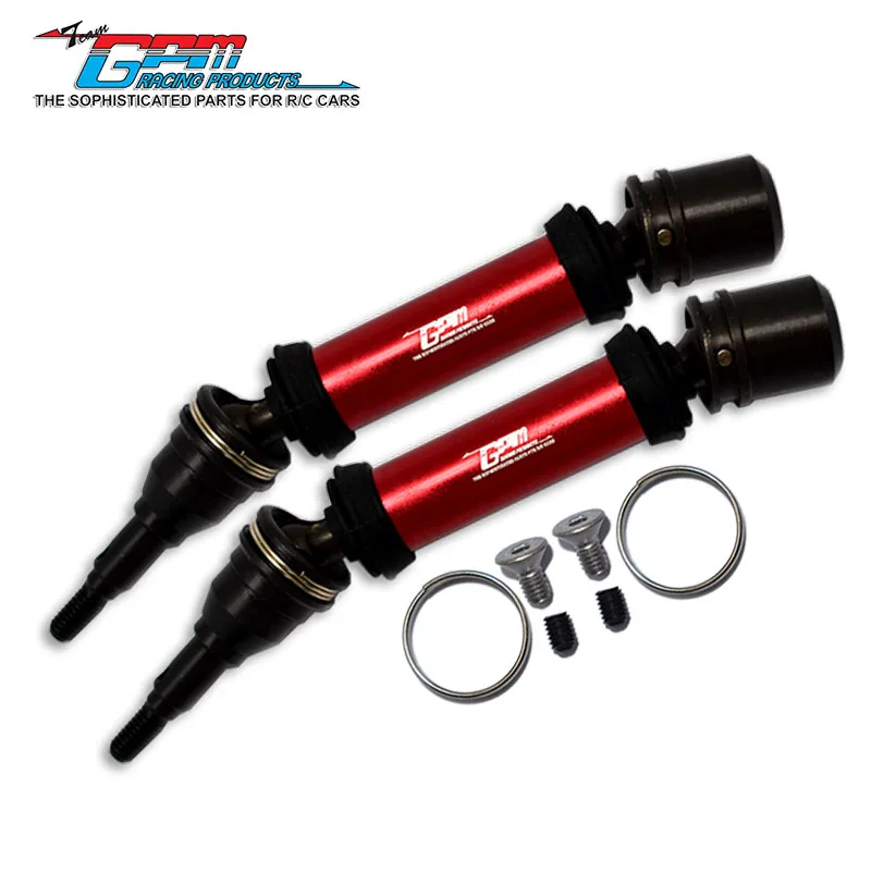 Gpm eixo de transmissão cvd dianteiro e traseiro de aço carbono para arrma 1/8 vendetta 4x4 3s blx ara310995 rc peças de atualização moa098ffs