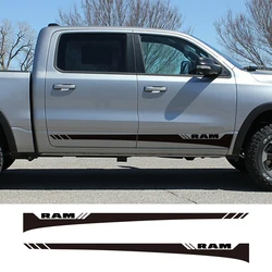 Pickup Door Side Skirt Stickers For Dodge RAM 1500 2500 Rebel Truck Graphics Decal Car Custom Vinyl Decor Decal Auto Accessories