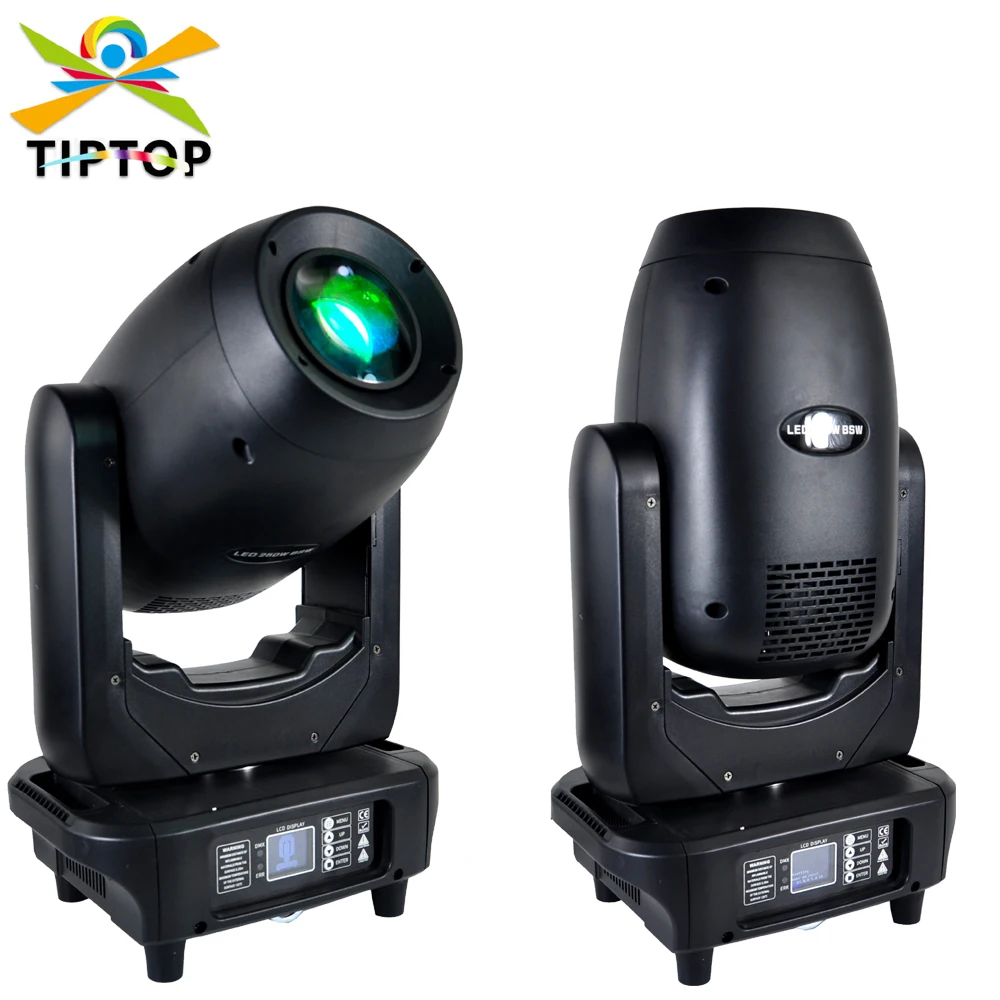 TIPTOP 250W 3IN1 Led Spot Beam Wash BSW Stage Moving Head Light DMX512 Control RMD Address Power Con Color Facet Prism Lens