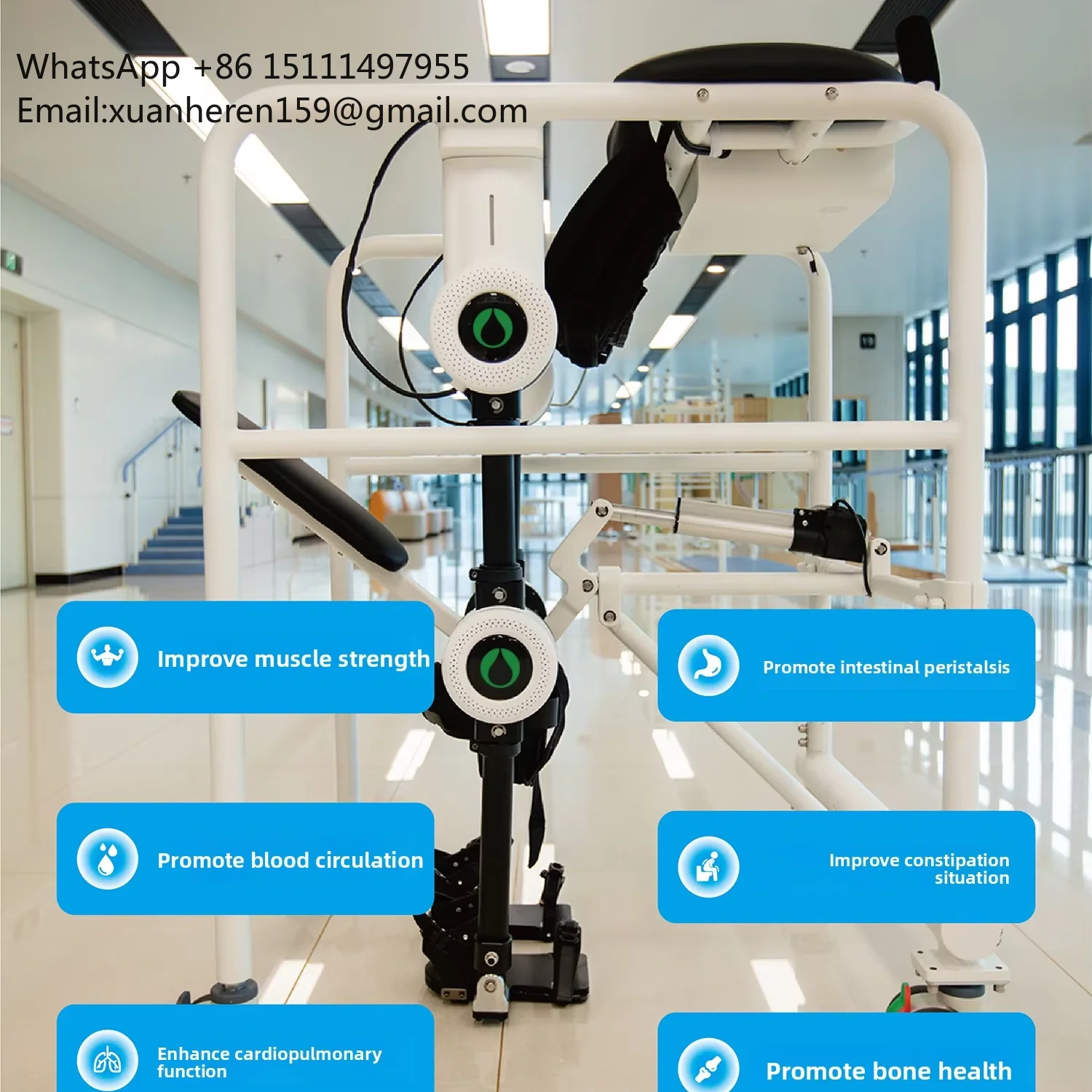 Intelligent Lower Limb Rehabilitation Exoskeleton Robot with  Bionic Gait Training Equipment