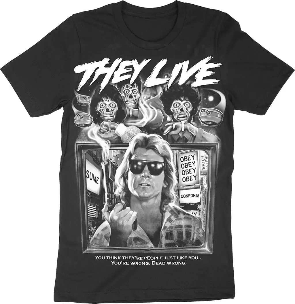 They Live - Consume 1988 Movie T-Shirt