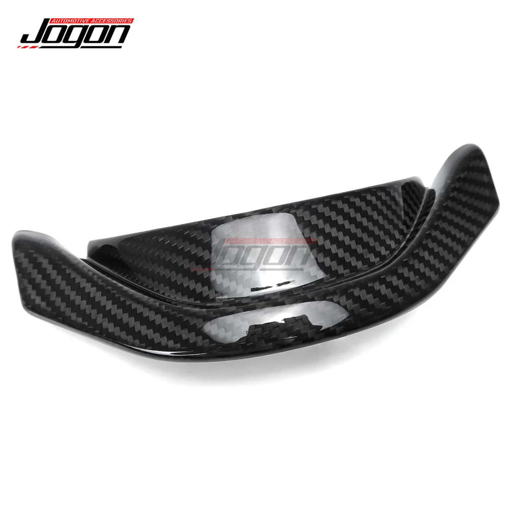 For Lotus Emira 2022-2024 Real Carbon Fiber Car Interior Center Steering Wheel Upper Panel Cover Stickers Trim Accessories