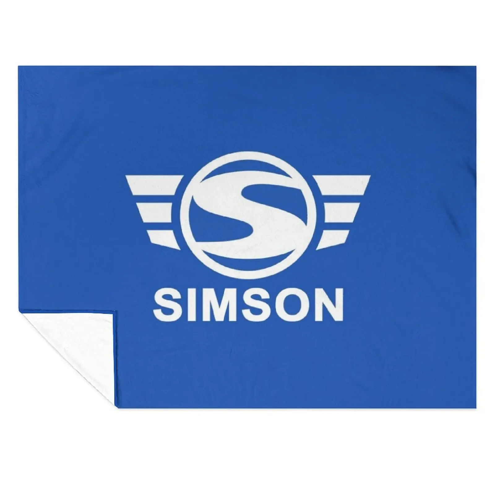 

Simson logo (white) Throw Blanket Thin for sofa For Sofa Thin valentine gift ideas Blankets
