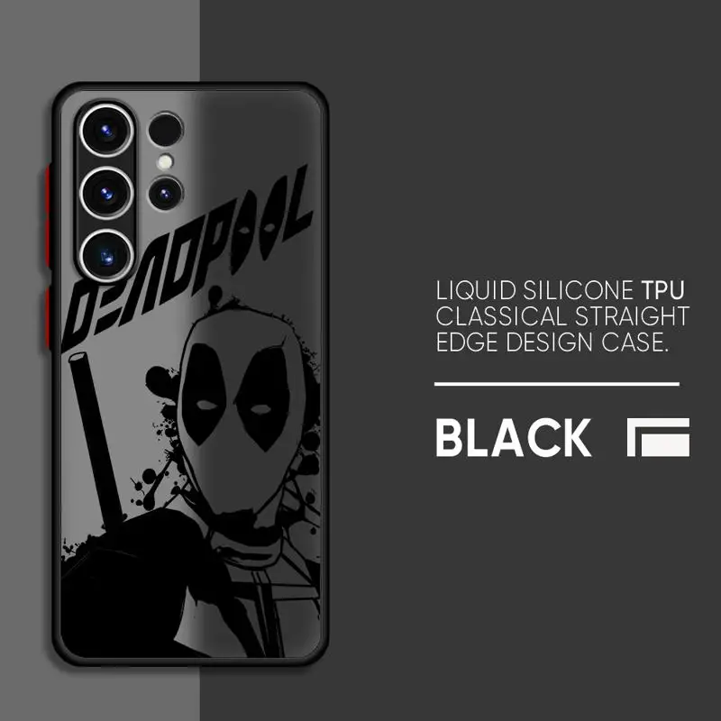 Marvel New Mutants Deadpool phone case for Samsung Galaxy S22 S24 ultra fe S10 20 S21 S23plus 10 Los casos matte frosted fundas