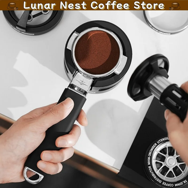Mhw-3bomber Coffee Portafilter 58mm Integrated Bottomless Handle Stable Extraction For Espresso Coffee Machine Barista Accessory
