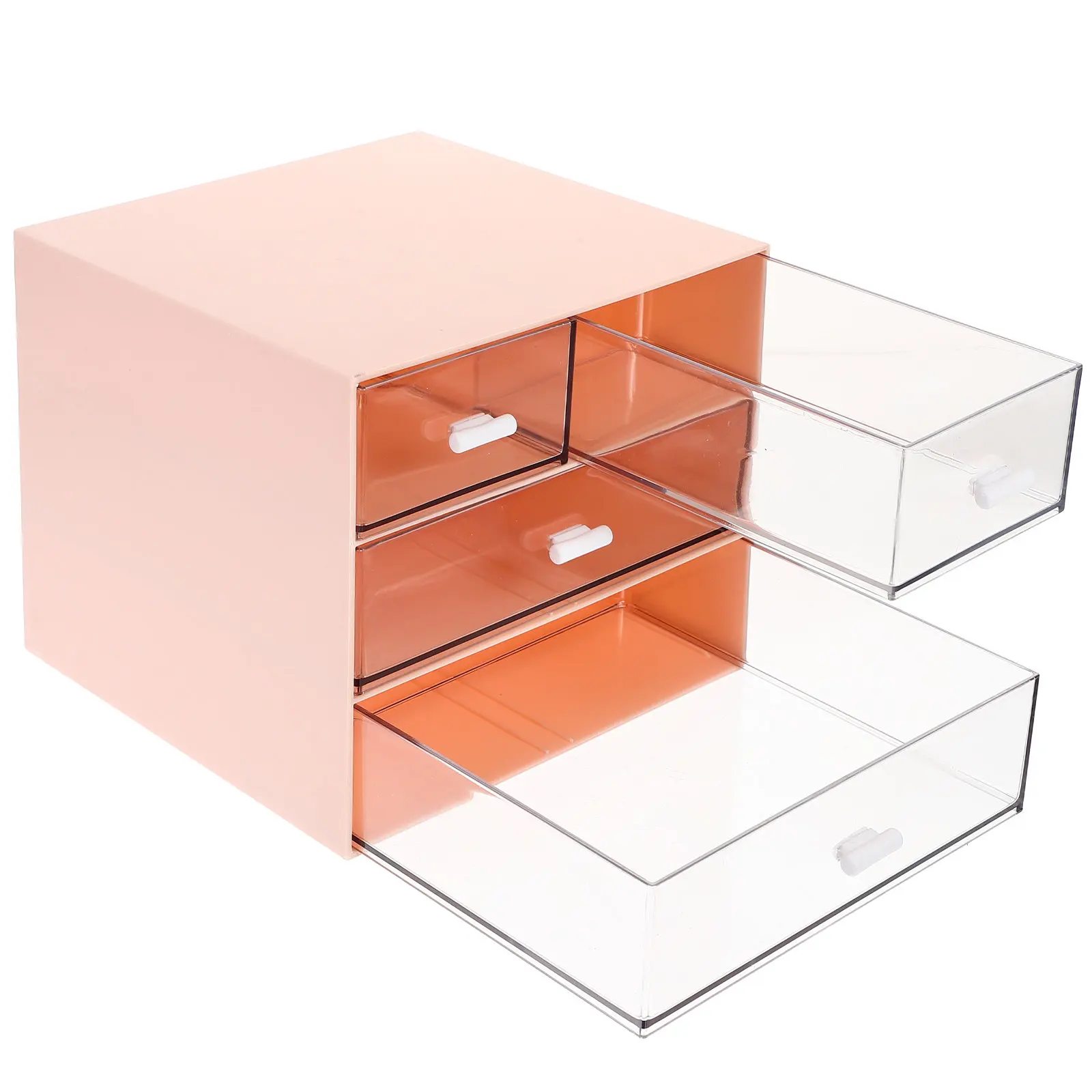 Desk Drawer Organizer Plastic Storage Box Large Capacity Makeup Organizer for Office Desktop Plastic Drawers