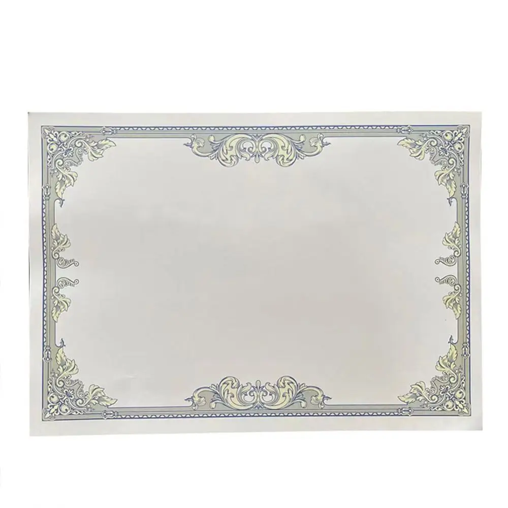 10 Sheets Plain Inner Page A4 Certificate Inner Page Ceremony Award Diploma Cardstock Paper Blank Competition