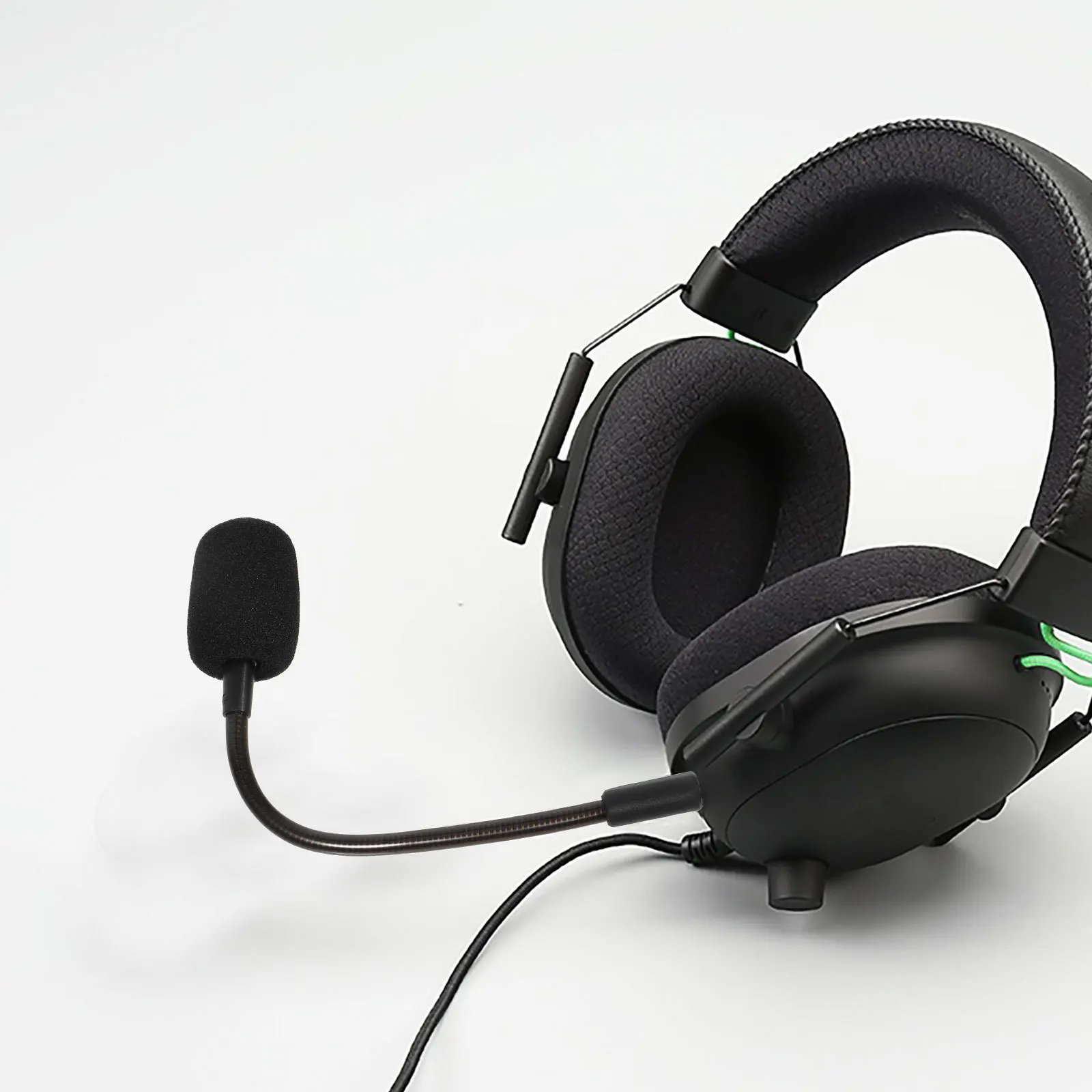 

Replacement Noise Cancelling Microphone Black for Gaming Headset Compatible Wireless Headset Mic Amplifier Durable
