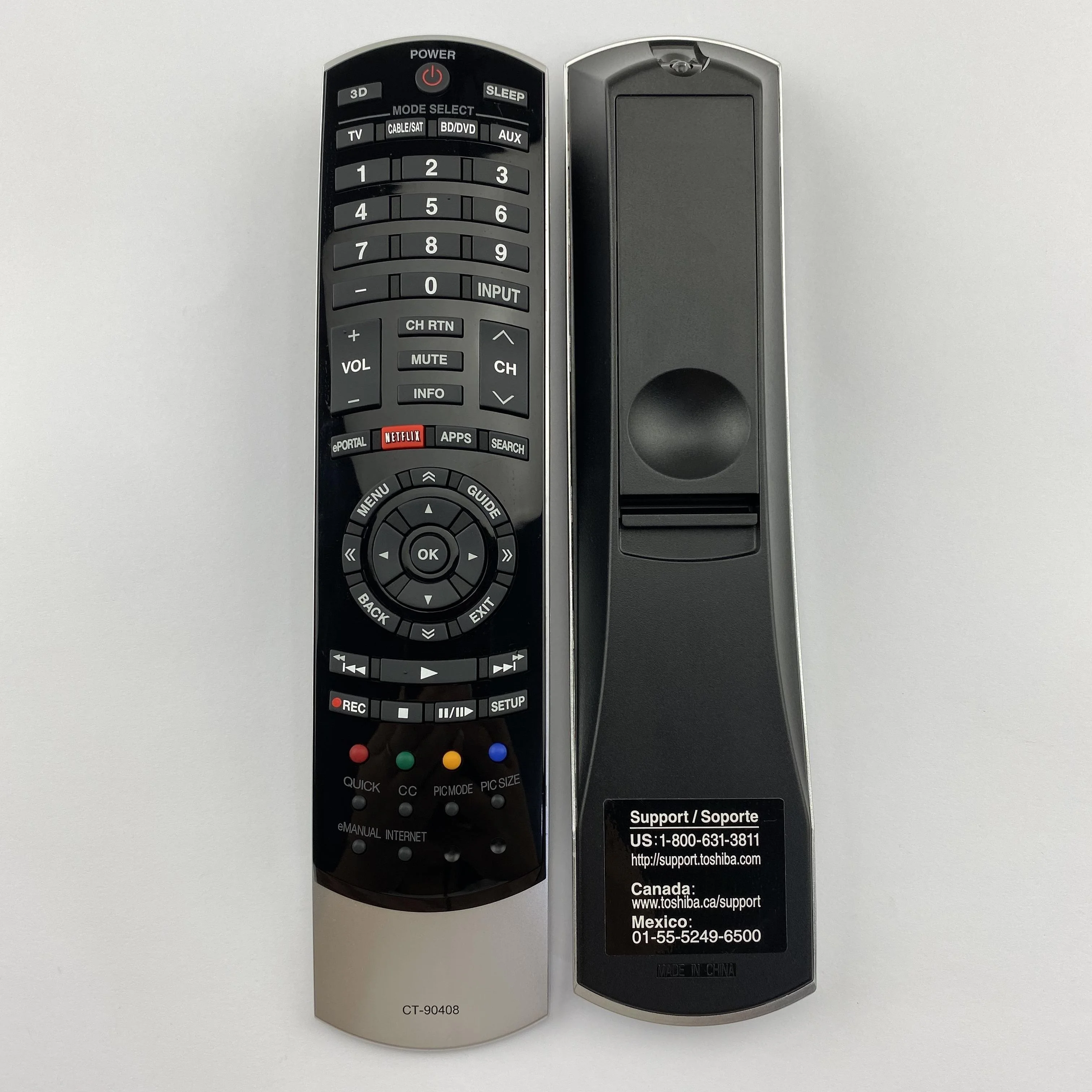 Original Remote Control CT-90408 for TOSHIBA Televisions Infrared Remote No Setup Required
