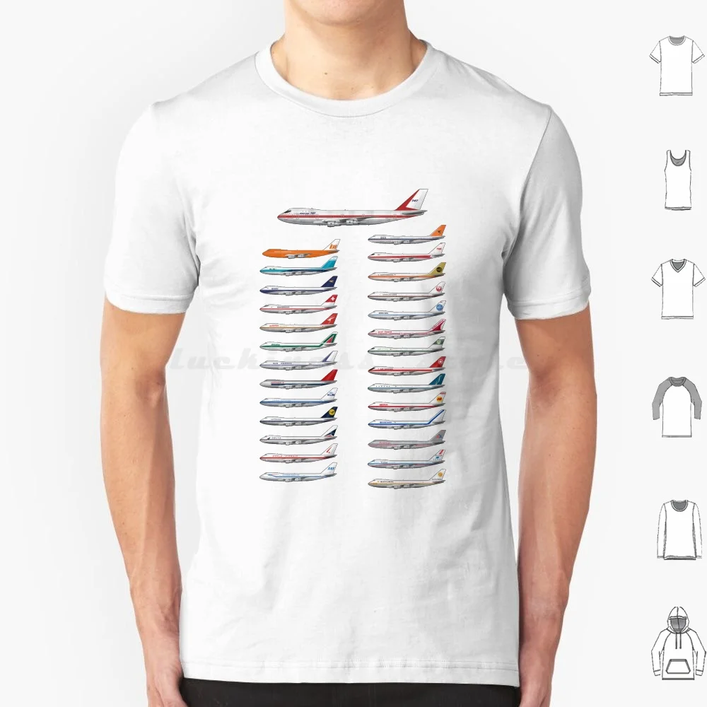 

Launch Customers For The Boeing 747 T Shirt Cotton Men Women DIY Print Boeing Boeing 747 Avgeek Planespotter Aerosexual Pilot