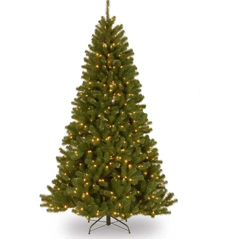 

Pre-Lit Artificial Christmas Tree, Green, North Valley Spruce, White Lights, Includes Stand