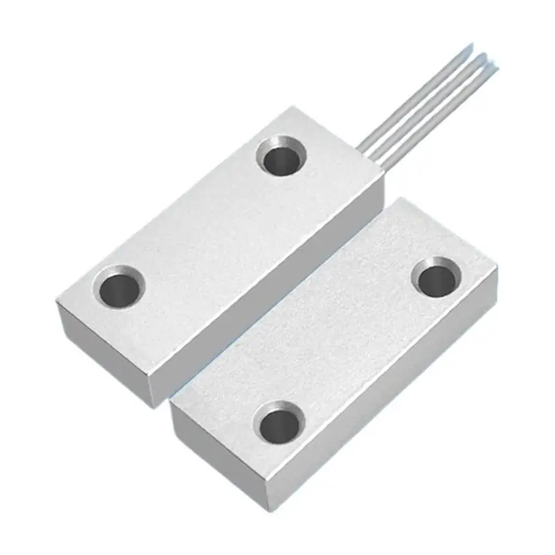 CJSD-HC-52 Door Sensor Switching On And Off Metal Wired Roller Shutter Door Magnetic Contact Switch For Security System