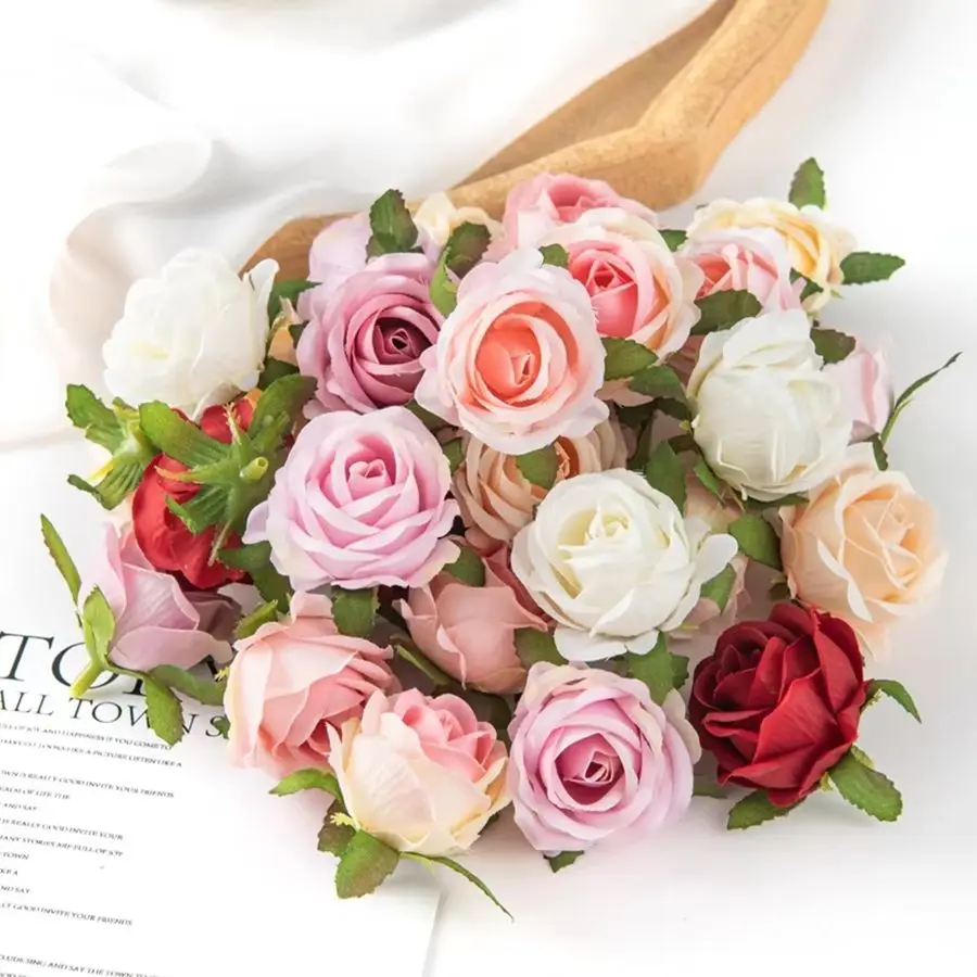 

Искусственные цветы: шелковые розы для дома, стола, венков, свадебных букетов, украшения для садовых арок, подарочные коробки и аксессуары для DIY-поделок