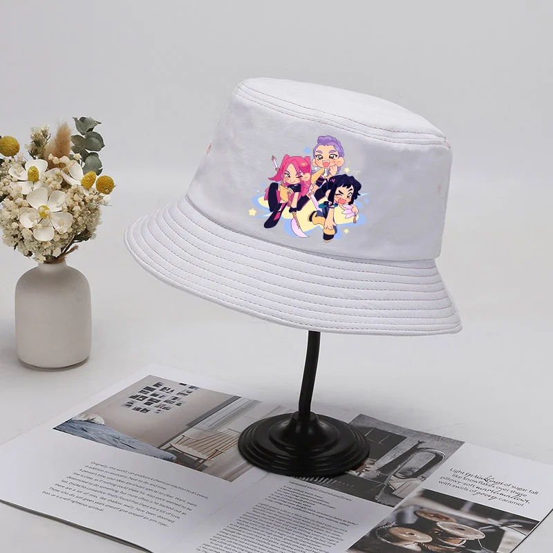 

KPop охотники на демонов панамы летняя кепка от солнца регулируемая дорожная шляпа от солнца для взрослых полиэстер универсальные повседневные принадлежности для улицы