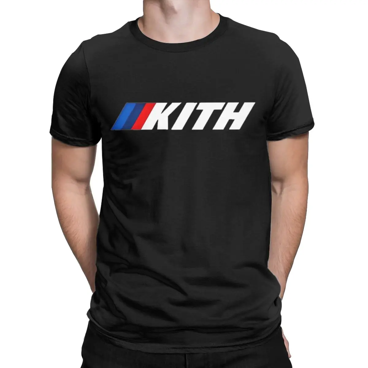 Men's T-Shirts Kith Logo Fun Pure Cotton Tees Short Sleeve Hype Fashion Colab Feat T Shirt Round Collar Tops Plus Size