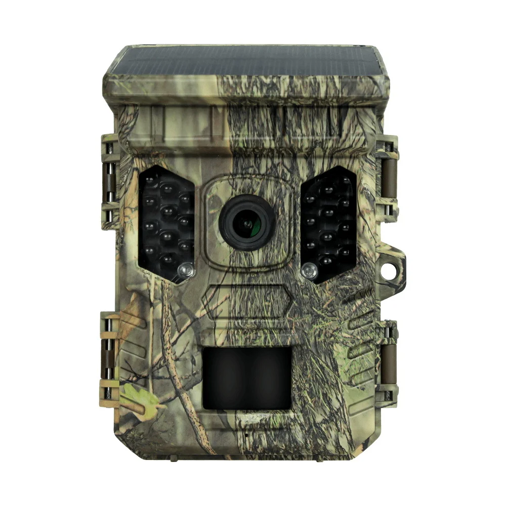 

Wildlife Camera Solar Energy Trail Cam 4K with 1080P Night Vision Waterproof BT WiFi APP 16MP Game Camera with Motion Activation