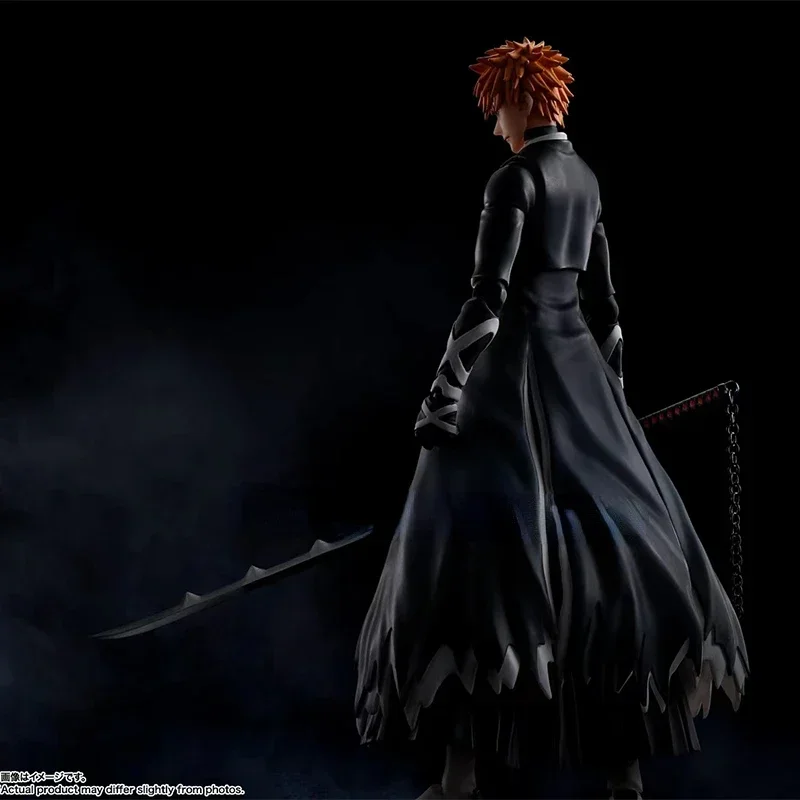 W magazynie BANDAI Original S.H.Figuarts SHF Death God Kurosaki Ichigo Tensu Zangetsu Anime Figurka akcji Model Kolekcja zabawek Prezent