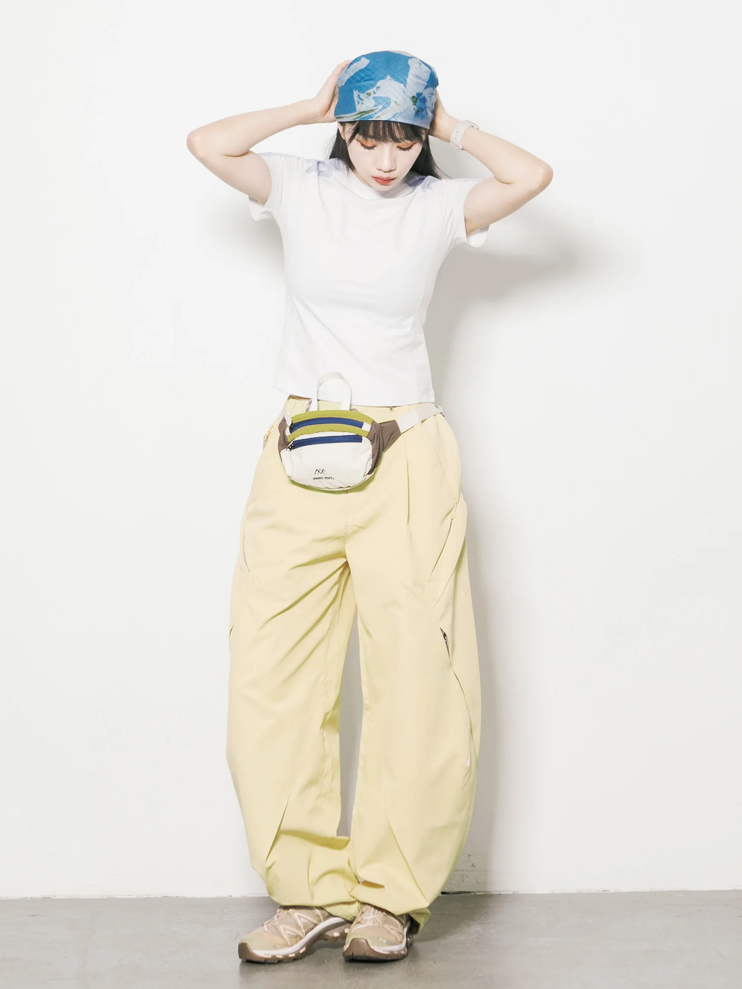 Outdoor RCDB Mountain Series Paratrooper Pants Men Women High Waist Straight Leg Quick Dry Wide Leg Splice Waterproof Casual ...