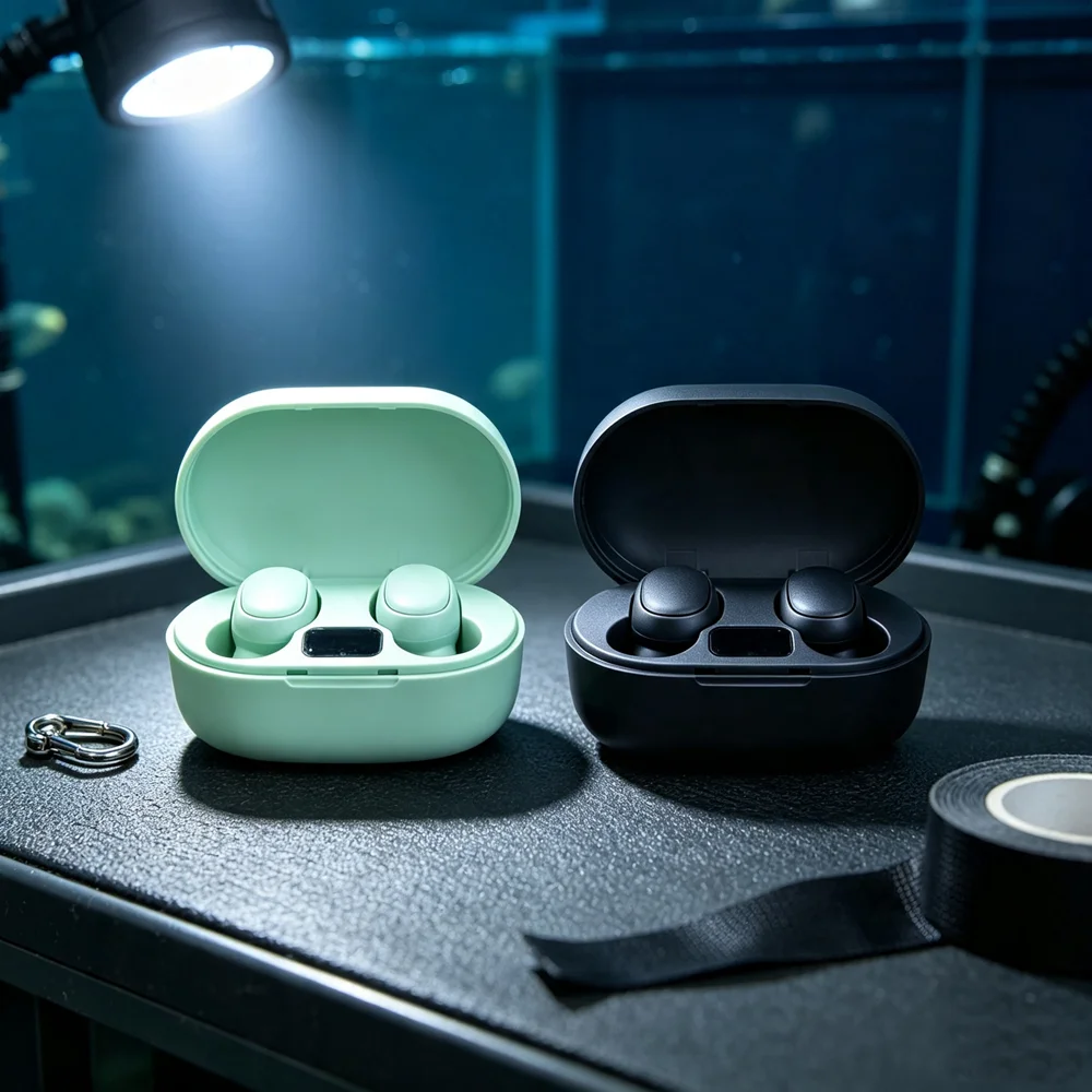 TWS Bluetooth Headphones Wireless Earbuds Weather-resistant Bluetooth Headsets Repel Moisture for Reliable Outdoor Performance
