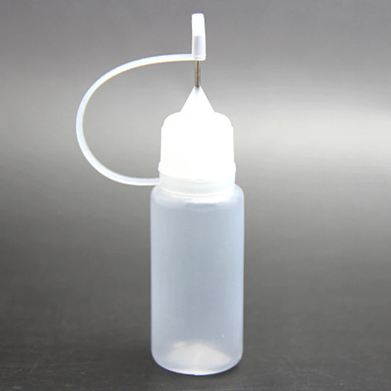 10ml needle tip oil bottle makeup tool needle tip bottle semi transparent glue bottle for painting glue bottle