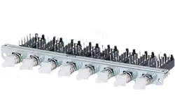 Interlock Push Button Switch Piano Type 12 Pins 8 Row PBS-42H18-8