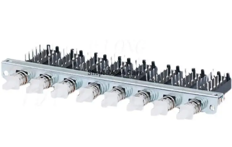 Interlock Push Button Switch Piano Type 12 Pins 8 Row PBS-42H18-8
