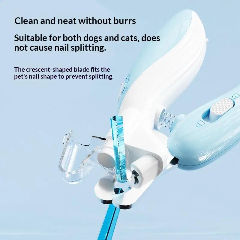 Professional Pet Nail Clippers for Cats And Dogs with LED Light Labor-Saving Nail Trimmer And Paw Grooming Scissors