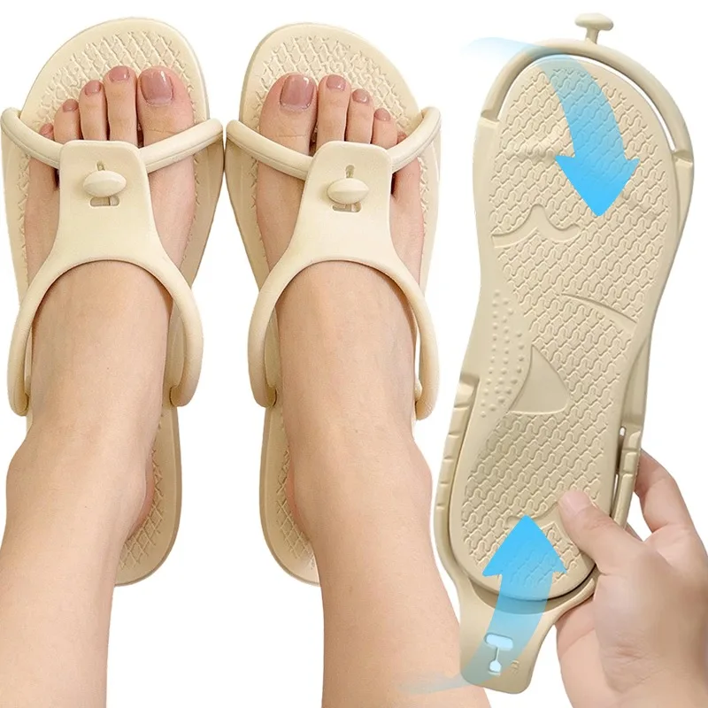 Portable EVA Travel Slippers Foldable Lightweight Non Slip Shower Sandals Soft Flexible Quiet Shoes for Hotel Gym Bathroom Beach