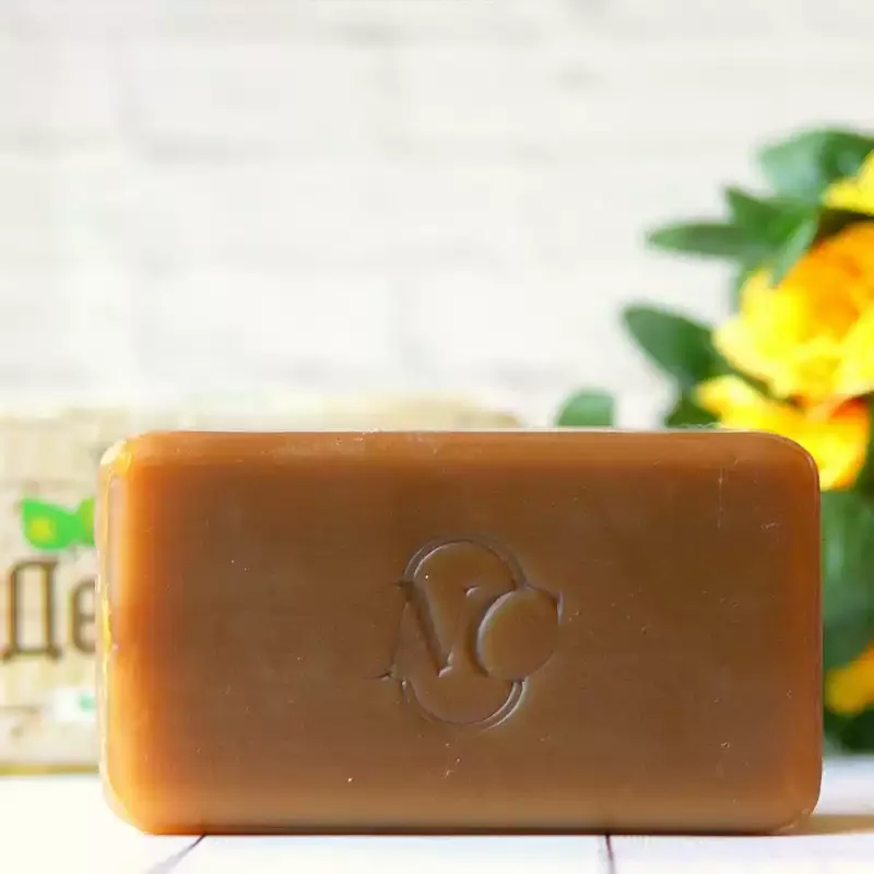 صابون روسي إن سي بيرش تار 140 جرام - غسول منقي للوجه والجسم للبشرة الدهنية والمشاكل والتنظيف العميق والتحكم في الزيت