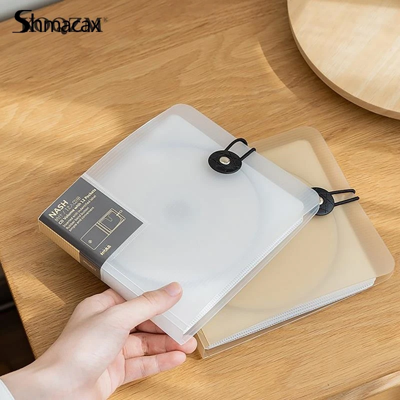 Plastic Disc CD Case DVD Holder Wallet Storage Bag Organizer Cover Bag Box CD DVD Album Box Cases With Buckle