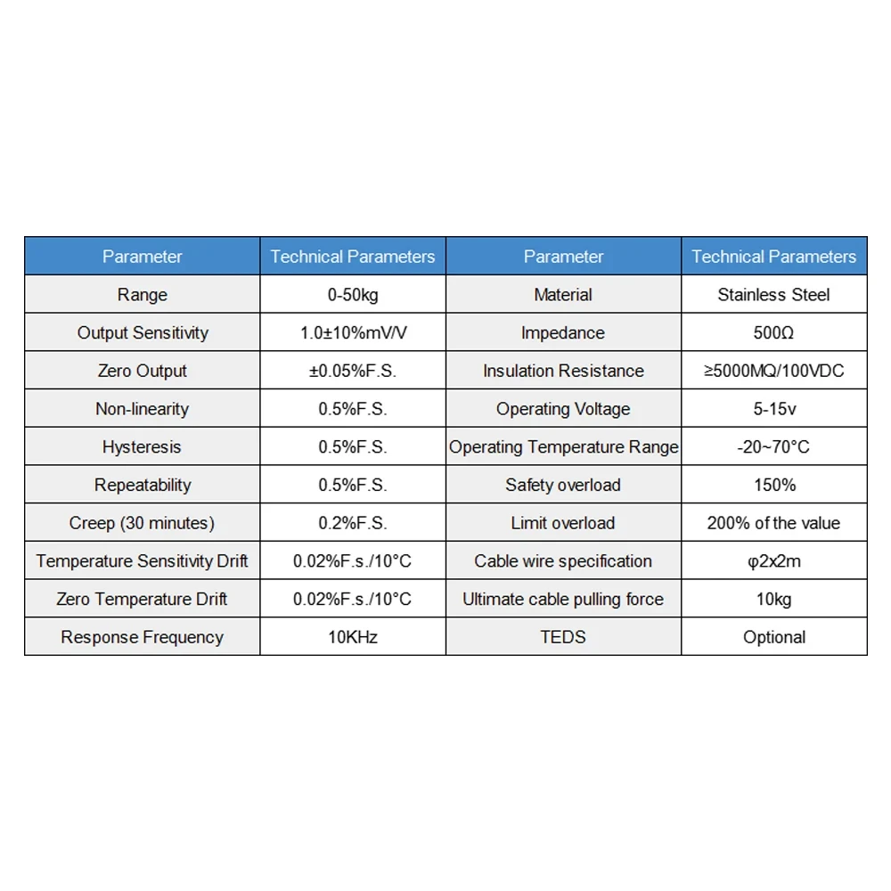 محول قوة الشد جهاز قياس الوزن بقوة مصغرة DYMH-160 113 خلية تحميل عالية الدقة مع كابل