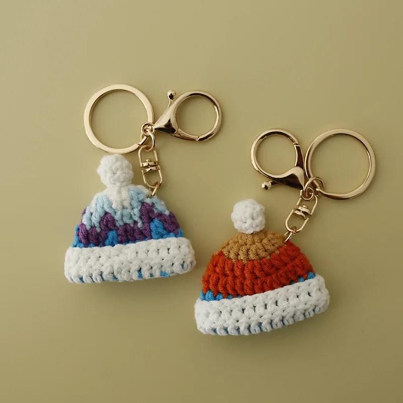 Creative Hand Woven Doll DIY Cartoon Image Mobile Phone Car Key Chain Backpack Small Pendant