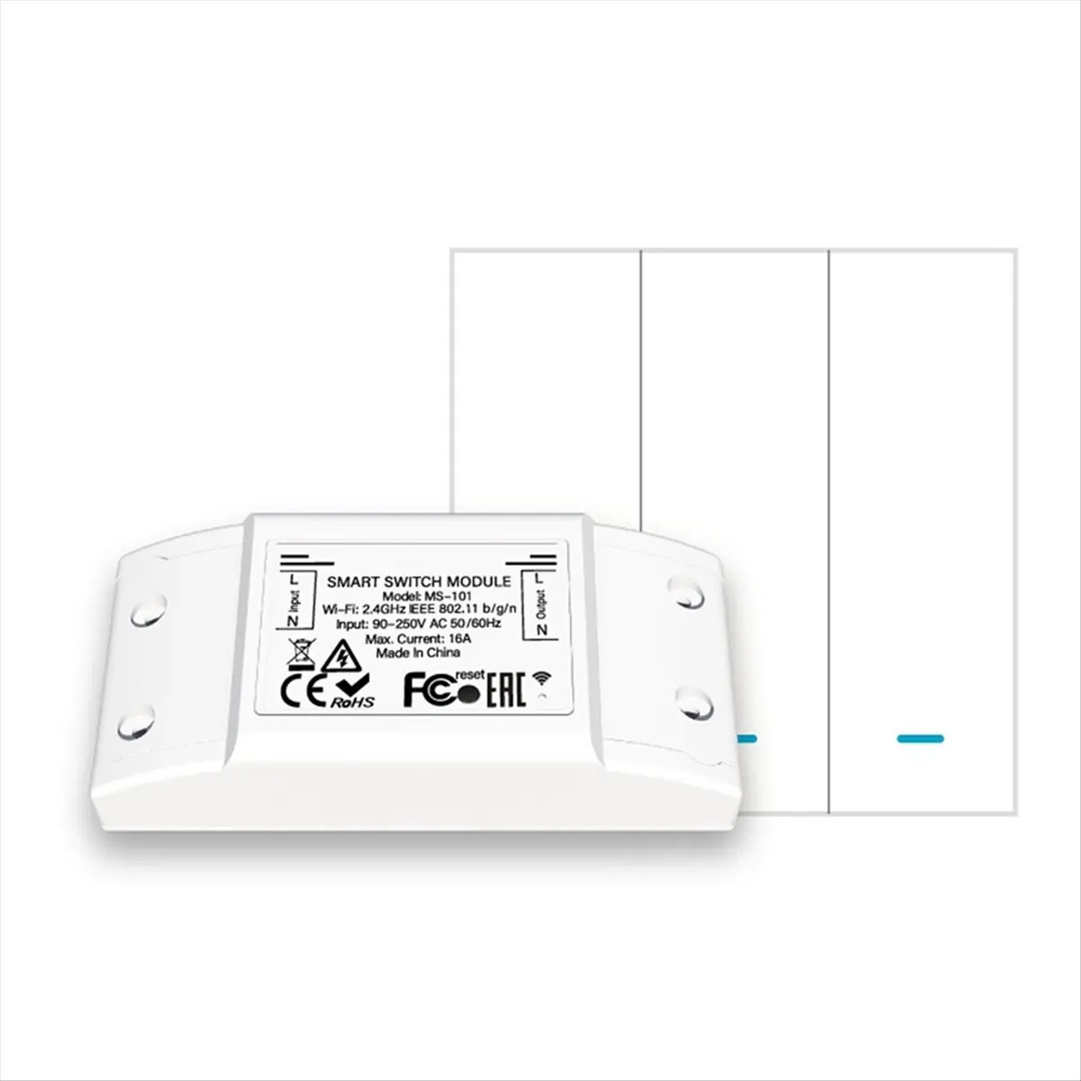 A85P 16A Bluetooth Smart Switch with 3 Group Panel Remote Control Industrial-Grade Switch Tuya Smart Home Relay Breaker