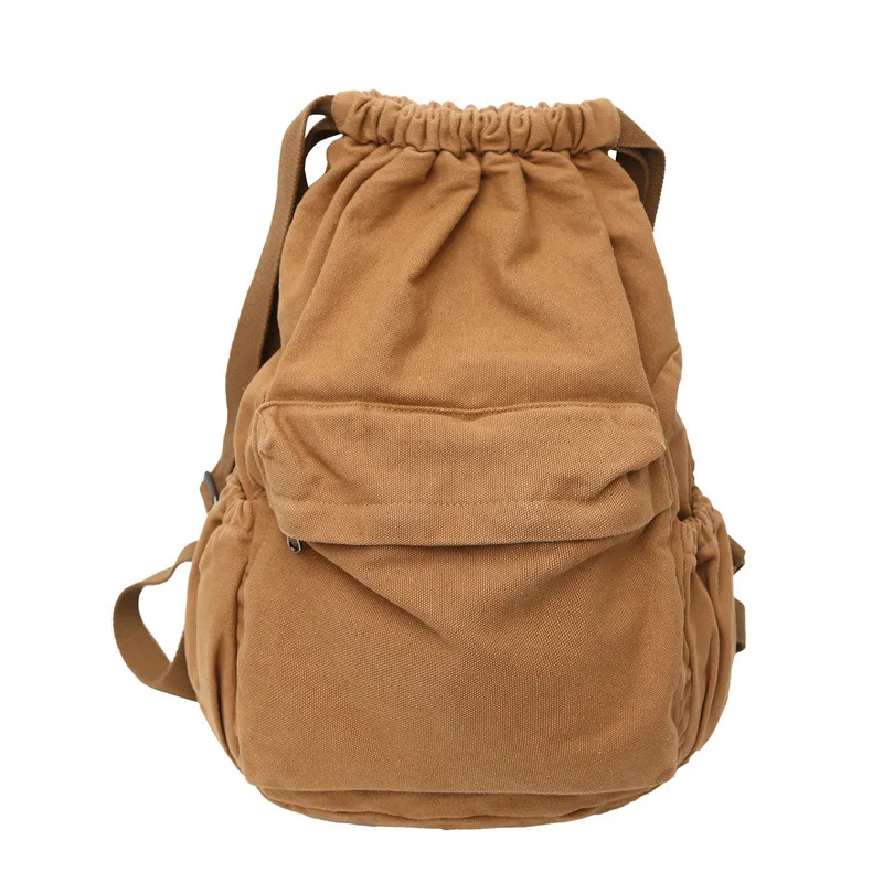 

Chic Design College Female Drawstring Canvas Backpack Fashion Women Laptop Book Bag Boys Backpack Cool Girl Travel School Bags