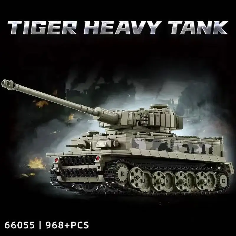 

Военная серия: новая модель легкого танка 15, тяжелый танк Тигр, бронированная машина на гусеничном ходу, интеллектуальный конструктор-игрушка.