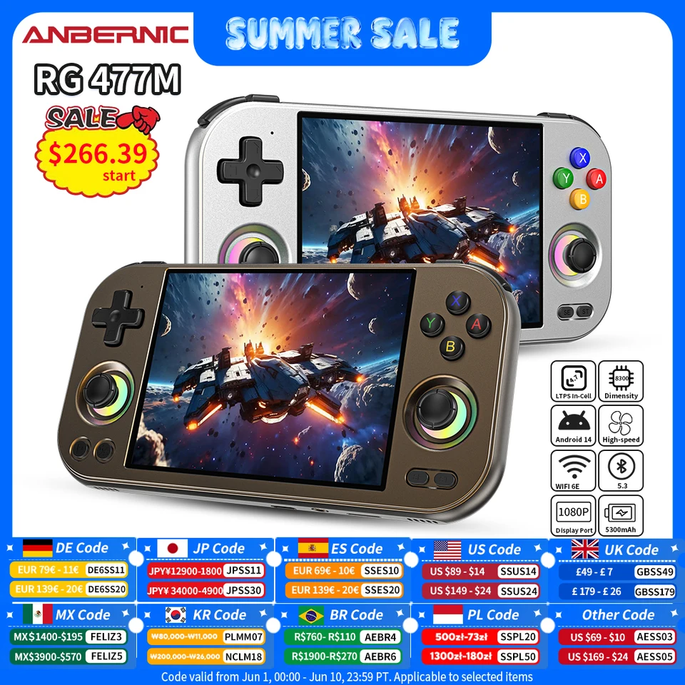 Anbernic RG 477M Handheld Game Console 4.7