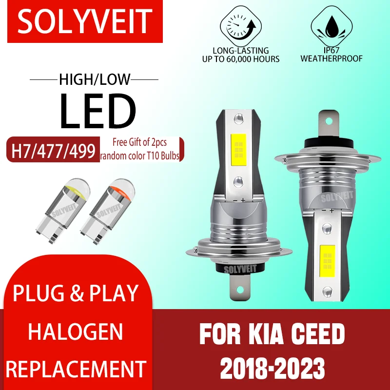 

Quick setup, immediate 6000K road lighting payoff H7/477/499 LED Main Dipped Headlamp For Kia Ceed 2018 2019 2020 2021 2022 2023