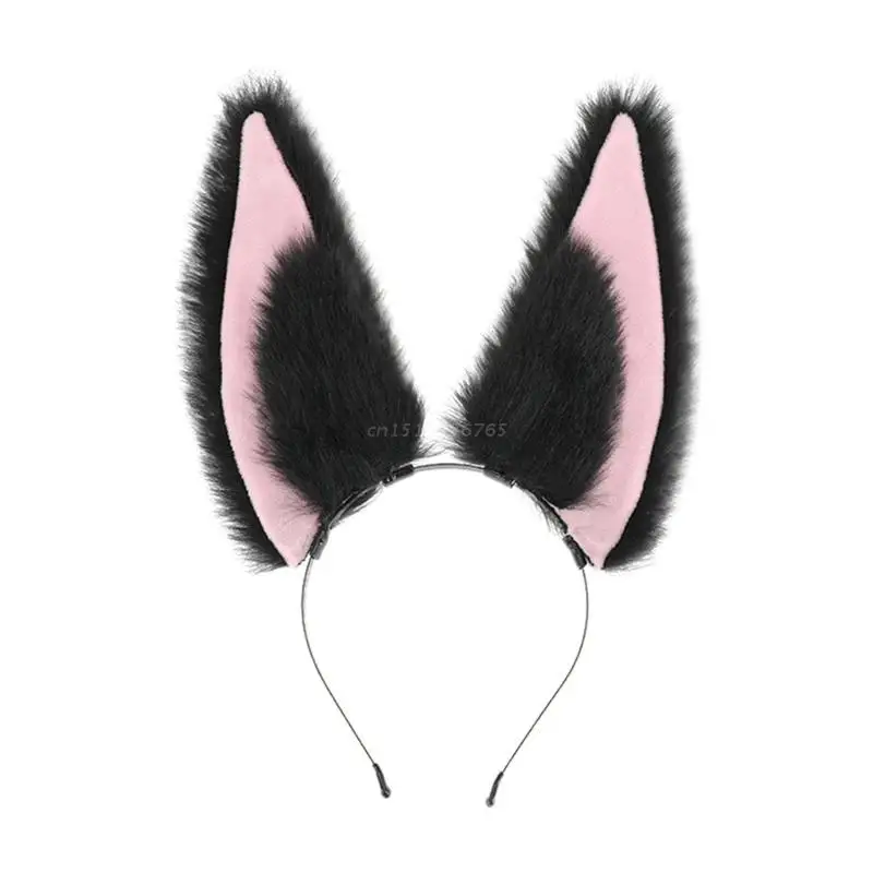 

Punk Tiara Women Students Photoshooting Hairband Cosplay Anime Character Plush Decor Headbands Plush Fluffy Hair Hoop