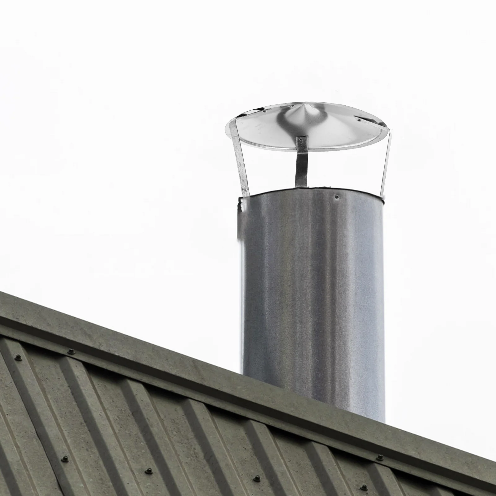 Smoke Funnel Cover Chimney Cap Roof Top Ventilation Protector The Stainless Steel One