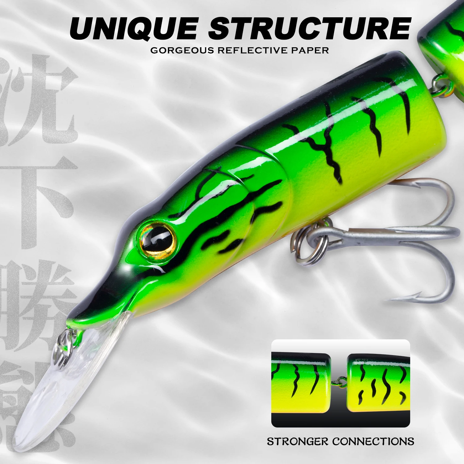 Hunthouse pike fishing wobber muskies lures minnow fishing lure hard jointed bait swimbait 12cm/16cm  15.5/32g  winter fishing